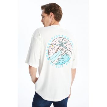 Tricou din bumbac cu imprimeu grafic