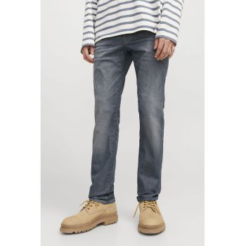 Blugi slim fit din amestec de bumbac organic