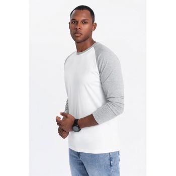 Bluza din bumbac cu maneci raglan