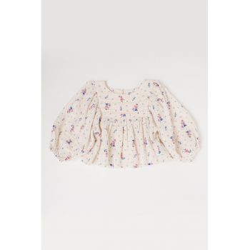 Bluza din bumbac cu model floral