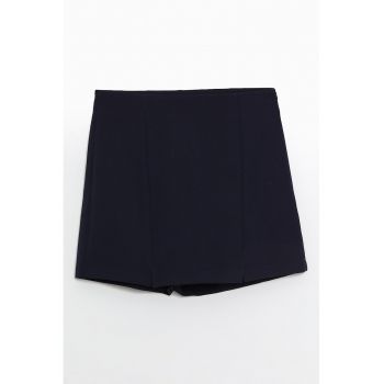 Fusta-pantalon cu model uni