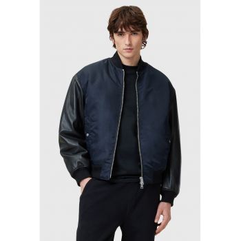 Jacheta bomber cu maneci de piele Myler