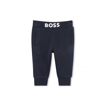 Pantaloni din amestec de bumbac cu logo