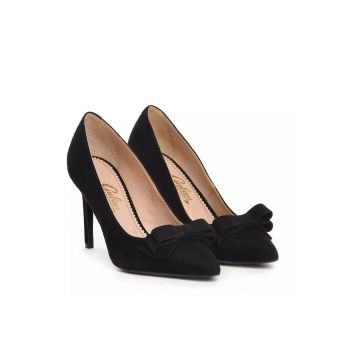 Pantofi dama  model 1349 velur negru