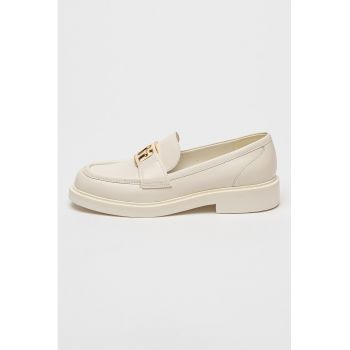 Pantofi loafer din piele cu logo
