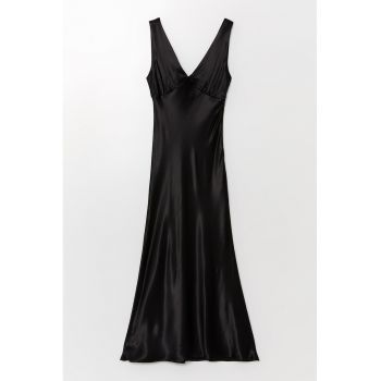 Rochie maxi din satin