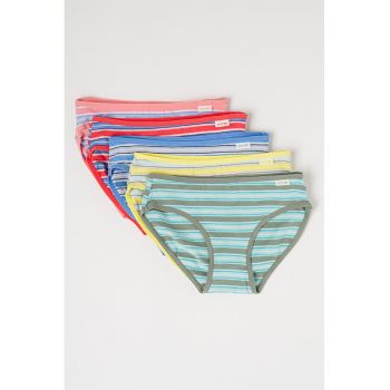 Set de chiloti din amestec de bumbac organic - 5 Piese