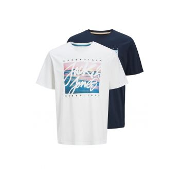 Set de tricouri cu imprimeu logo -2 piese