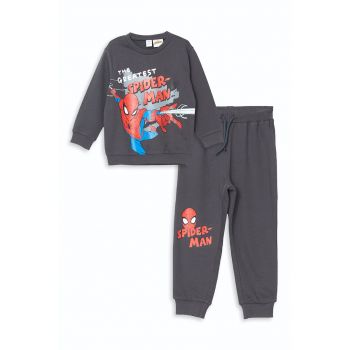 Trening din amestec de bumbac cu imprimeu cu Spider Man
