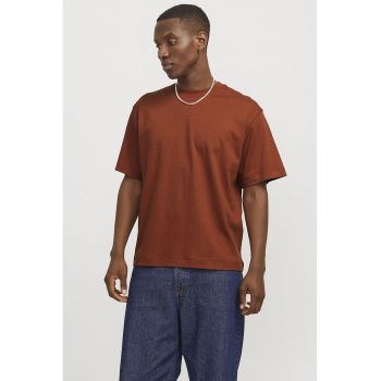 Tricou cu decolteu la baza gatului - din amestec de bumbac organic