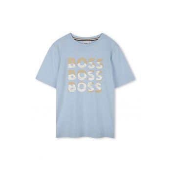 Tricou lejer din bumbac cu logo