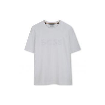 Tricou lejer din bumbac cu model uni
