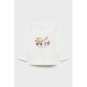 Bluza de bumbac cu imprimeu