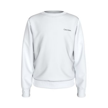Bluza de trening de bumbac uni cu logo