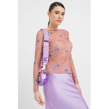 Bluza semi-transparenta cu imprimeu Deuphine