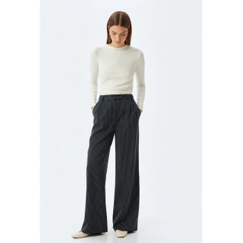 Bluza slim fit cu aspect texturat
