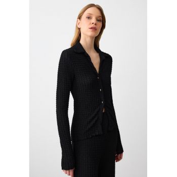 Bluza uni cu nasturi