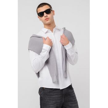 Camasa de bumbac cu guler ascutit Excurse