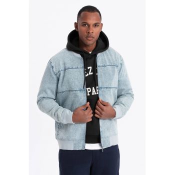 Jacheta bomber din denim de firma originala