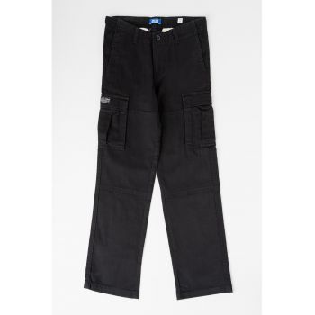 Pantaloni cargo cu talie medie