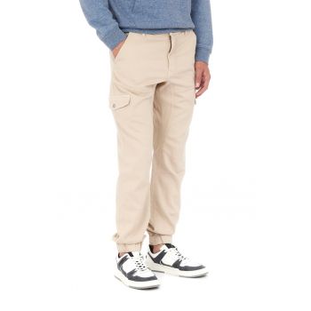 Pantaloni cargo din amestec de bumbac