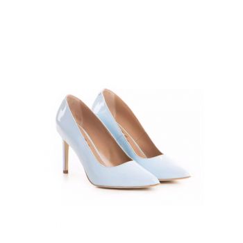 Pantofi dama  model 1206 piele lac sky