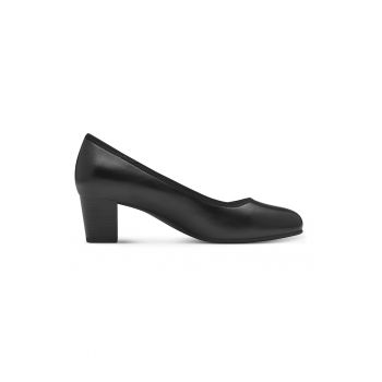 Pantofi de piele ecologica cu toc