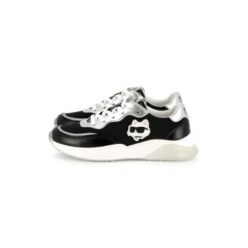 Pantofi sport din piele ecologica cu logo