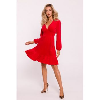 Rochie din velur cu bust