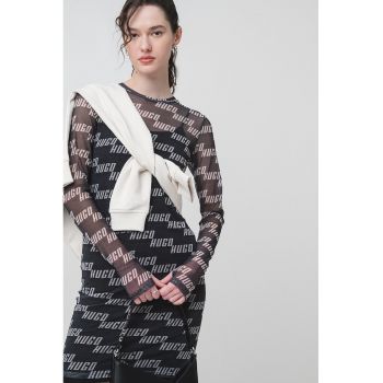 Rochie scurta cu model logo