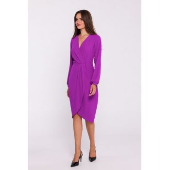 Rochie tip furou cu pliuri pe fata