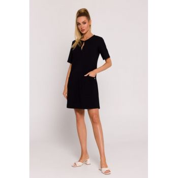 Rochie trapez cu buzunare