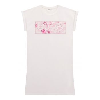 Rochie-tricou cu maneci rulate