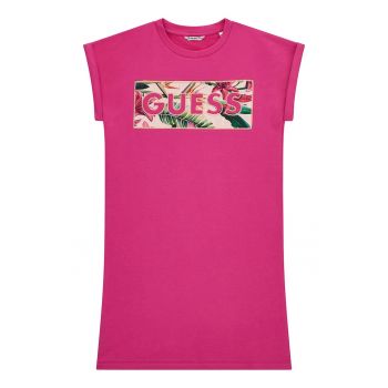 Rochie-tricou cu maneci rulate