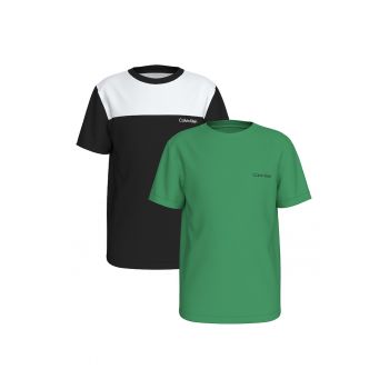 Set de tricouri cu decolteu rotund - 2 piese