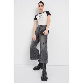 Tricou crop din bumbac Dorra