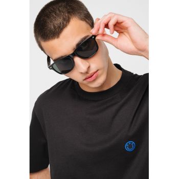 Tricou cu decolteu la baza gatului de bumbac