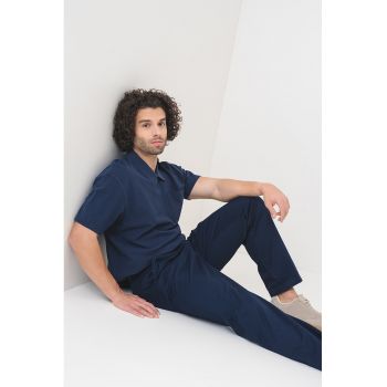 Tricou de bumbac cu aplicatie pe piept