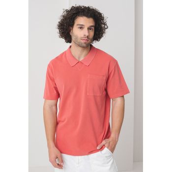 Tricou de bumbac cu aplicatie pe piept
