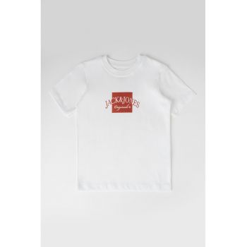 Tricou de bumbac cu logo