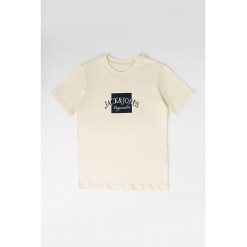 Tricou de bumbac cu logo