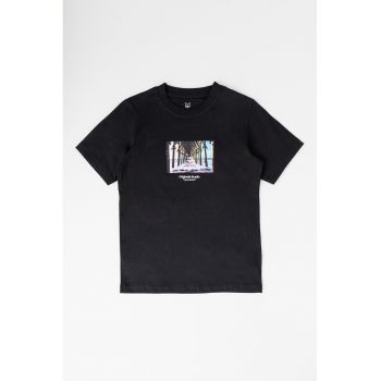 Tricou de bumbac cu model grafic