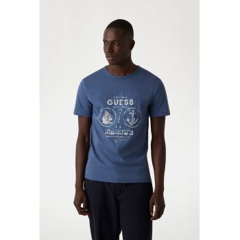 Tricou din bumbac si imprimeu logo