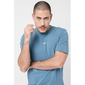 Tricou relaxed fit cu decolteu la baza gatului Chup