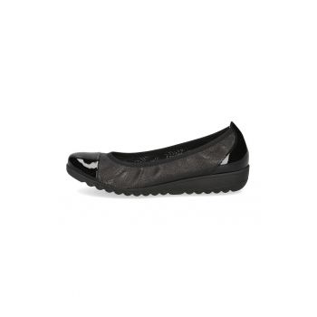Balerini de piele cu design perforat