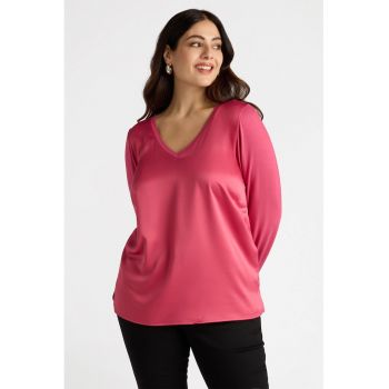 Bluza lejera cu decolteu in V
