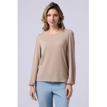 Bluza lejera cu decolteu rotund