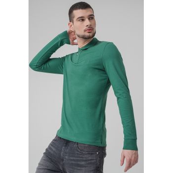 Bluza polo din amestec de bumbac