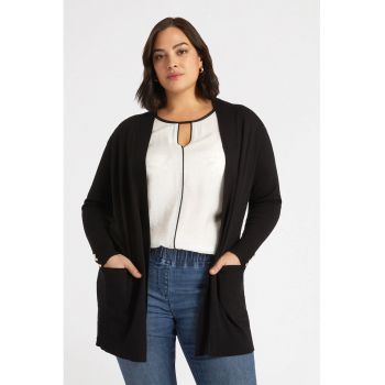Cardigan cu buzunare laterale