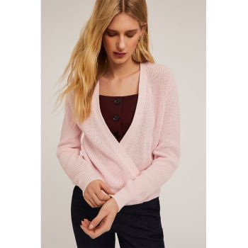 Cardigan tricotat de bumbac